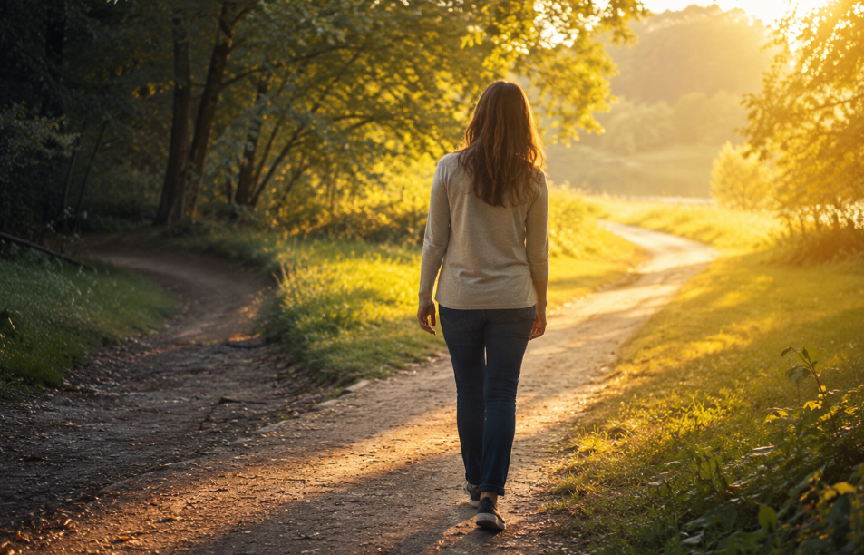 walking into the brighter future